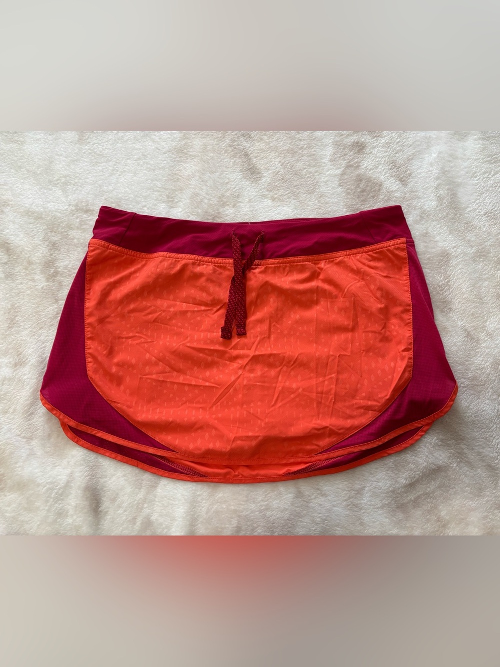 Patagonia Orange & Magenta Swim Skort Size S